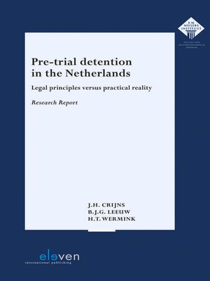 cover image of Pre-Trial Detention in the Netherlands